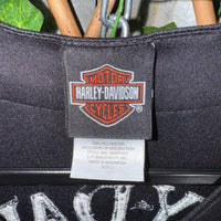 Vintage Y2K Harley Davidson 2000s embroider baseball jersey