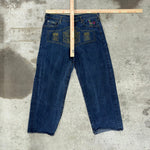 Vintage Y2K red monkey company 00s embroidered baggy pants