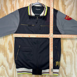 Vintage Y2K dragonfly grunge 00s flame zip up track jacket