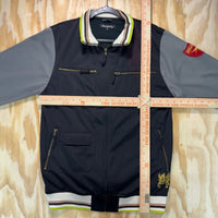 Vintage Y2K dragonfly grunge 00s flame zip up track jacket