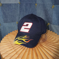 OSFA - Vintage Y2K NASCAR racing embroidered 2000s flame hat