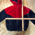 Tommy Hilfiger rare faux fur heavyweight zip up hood jacket