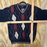 Vintage y2k regatta sport argyle 1990s golf knitted sweater