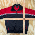 Vintage y2k wilson embroidered logo 00s zip up track jacket