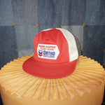 OSFA - Vintage Y2K MOORE aviation chevron patch trucker hat