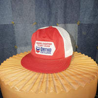 OSFA - Vintage Y2K MOORE aviation chevron patch trucker hat