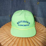 OSFA - Vintage builders concrete spell out neon rope hat