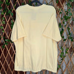 Vintage y2k cinch floral spellout 1990s/2000s creme t-shirt