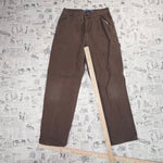 30x32-Vintage Y2K high Sierra workwear carpenter brown pants