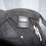 OSFA - Vintage / Y2K Blked Out Harley W/ Back Embroidery Hat