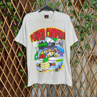Vintage Y2K power camping RV caricature 1990s scene t-shirt
