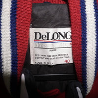 Medium - Vintage Y2K DeLong 1990s embroider Varsity jacket