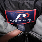 Large-Vintage Y2K Oakland Raiders zip NLFL 90s puffer jacket