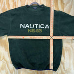 Vintage y2k nautica ns-83 fleece 1990s embroidered crewneck