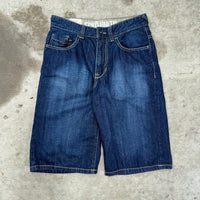 Vintage Y2K Ecko UNLTD dark wash 2000s hip hop denim jorts