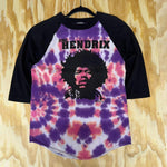 Vintage y2k jimi hendrix trippy 00s tie dye baseball t-shirt