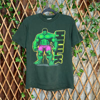 Vintage Y2K the Incredible Hulk 1990s comic superhero tshirt