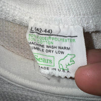 Vintage y2k sears made in usa thermal waffle knit 70 t-shirt