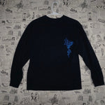 Large - Vintage / Y2K long sleeve tribal dragon motorcycle