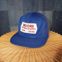OSFA - Vintage Moore aviation california 1990s trucker hat