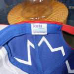 Vintage Y2K CAT caterpillar zig sawtooth embroider 1990s hat