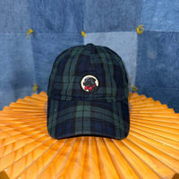 OSFA - Vintage Y2K plaid embroidered dog southern proper hat