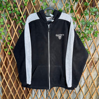 Vintage Y2K Oakland Raiders embroidered fleece zip up hoodie