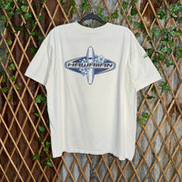 Vintage Y2K Hawaii surfwear floral flower skate 2000s tshirt