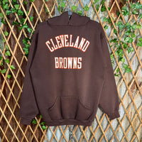 Vintage Y2K Cleveland Browns 90s football russel NFL hoodie