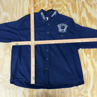 XXL - Vintage y2k wrangler x ACTRA embroidered button up t-shirt