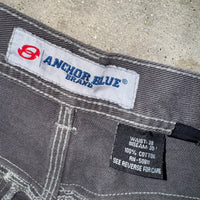 Vintage Y2K anchor blue baggy 2000s carpenter workwear pants