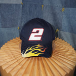 OSFA - Vintage Y2K NASCAR racing embroidered 2000s flame hat