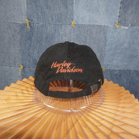 OSFA - Vintage / Y2K Blked Out Harley W/ Back Embroidery Hat