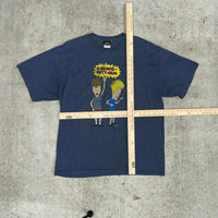 Vintage y2k beavis and butthead catoon tv show promo t-shirt