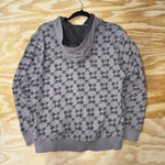 Vintage y2k indigo star monogram 2000s grunge zip up hoodie