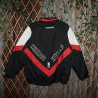 Large -Vintage Y2K Chicago Bulls embroider nba starter jacke