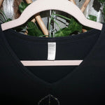 Medium- Vintage Y2K rhinestone bling royal long sleeve shirt