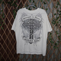 XL - Vintage Y2K strengthen honor, Miami Inc. grunge t-shirt