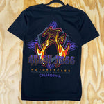 Small - Vintage y2k arlen ness flames motorcycles t-shirt