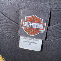 Vintage Y2K Harley Davidson biker 2000s pinup girl t-shirt