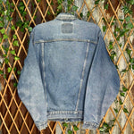 Vintage y2k levi strauss 1990s faded denim trucker jacket
