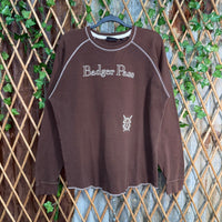 Vintage Y2K badger passYosemite ribbed thermal 2000s t-shirt