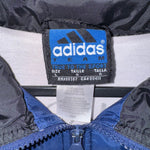 Vintage Y2K Adidas 3 stripe embroider 90s / 00s windbreaker