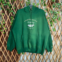 Vintage Y2K essential heavy fishing embroider 1990s hoodie