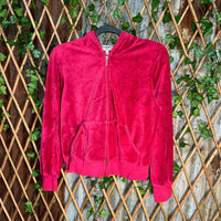 Vintage Y2K juicy couture femme USA made 1990s velour hoodie