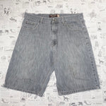 38 - Vintage / Y2K 212 NYC denim baggy 00s denim gray jorts