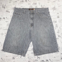 38 - Vintage / Y2K 212 NYC denim baggy 00s denim gray jorts
