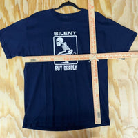 Vintage y2k silent but deadly 2000s skull fart funny t-shirt