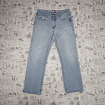 30 - Vintage Y2K Tommy Hilfiger light wash baggy denim jeans