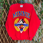 Vintage minnie mouse 1990s disneyland made in usa crewneck